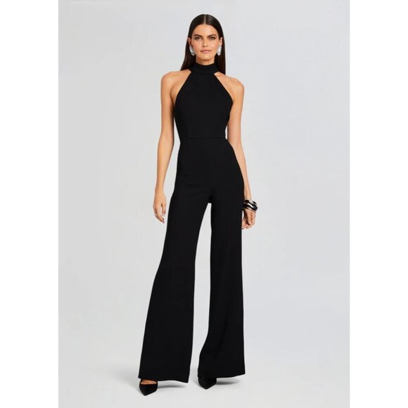 SANS FAFF Taylor Tie Back Jumpsuit in Black XSmall New Womens Dressy One Piece - Picture 10 of 13